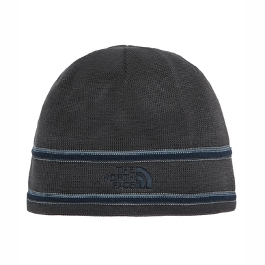 Mütze The North Face The North Face Logo Beanie Graphite Grau Urban Navyblau