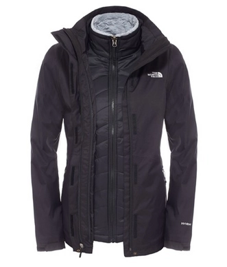 Winterjas The North Face Women's Mossbud Swirl Triclimate Black