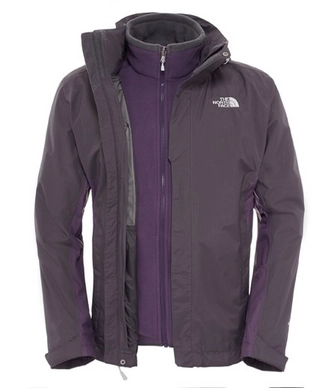The North Face Men's Evolution II Triclimate Winterjas Asphalt Grey