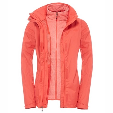 Winterjas The North Face Women's Zephyr Triclimate Melon