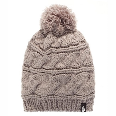 Muts The North Face Triple Cable Pom Beanie Metallic Silver