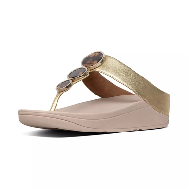 FitFlop Halo™ Tortoiseshell Toe Post Artisan Gold