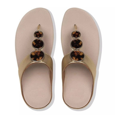 FitFlop Halo™ Tortoiseshell Toe Post Artisan Gold