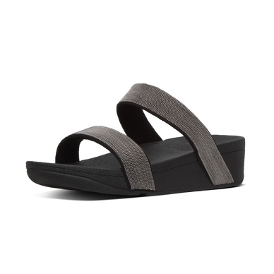 Sandals FitFlop Lottie™ Shimmermesh Slide Black