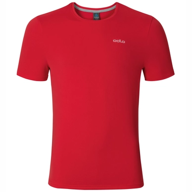 T-shirt Odlo Mens Crew Neck Sillian Chinese Red