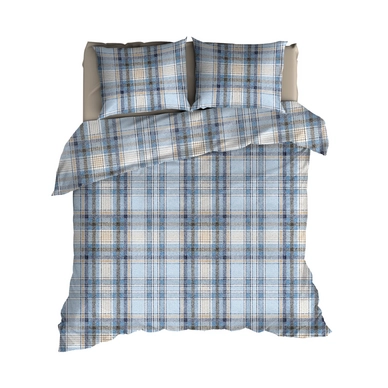 Dekbedovertrek Romanette Badrutt Blauw Flanel