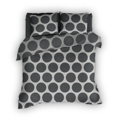 Dekbedovertrek Romanette Balls Antraciet Flanel