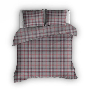 Dekbedovertrek Romanette Mellrose Grijs Rood Flanel