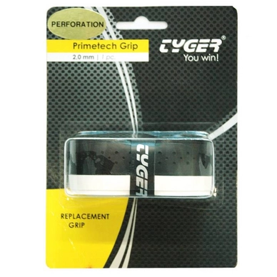Tennis Grip Tyger Primetech Perforated Black White