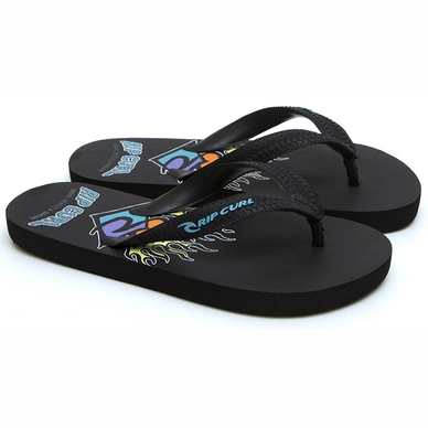Flip Flops Rip Curl Aloha Black Lime Kinder