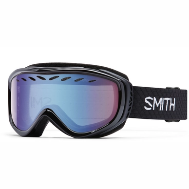 Skibrille Smith Transit Black Frame Blue Sensor Mirror Damen