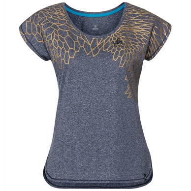 Ondershirt Odlo Women Baselayer Helle Diving Navy Placed Print