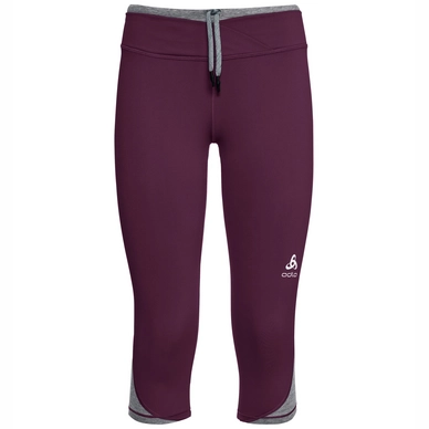 Legging Odlo 3/4 Hana Women Pickled Beet Grey Melange