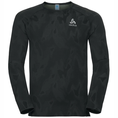 Longsleeve Odlo Top Crew Neck L/S Vigor Climbing Ivy Schwarz Herren