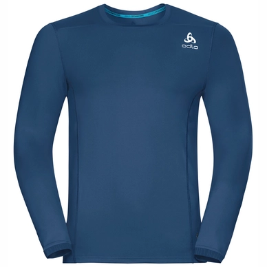 Ondershirt Odlo Men BL Top Crew Neck L/S Ceramicool Pro Poseidon