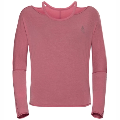 Shirt Odlo Women Top Crew Neck L/S Maia Ease Mesa Rose Melange
