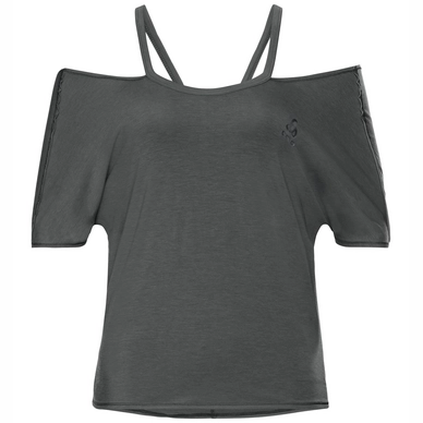Ondershirt Odlo Women BL Top Crew Neck S/S Maia Ease Odlo Graphite Melange