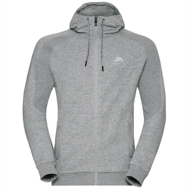 Fleecejacke Odlo Hoody Midlayer Full Zip Core Grey Melange Herren