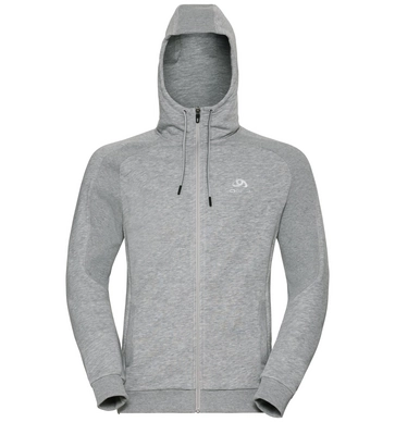 Vest Odlo Men Hoody Midlayer Full Zip Core Grey Melange