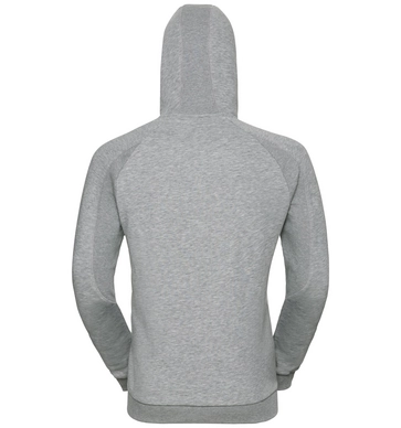 Vest Odlo Men Hoody Midlayer Full Zip Core Grey Melange