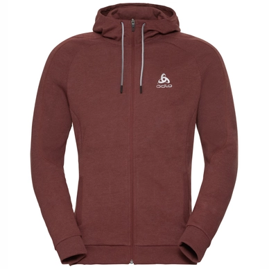 Hoodie Odlo Men Midlayer Full Zip Millennium Element Syrah Melange