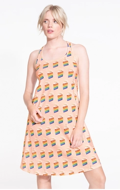 Tank Dress SNURK Women Rainbow Cake -3