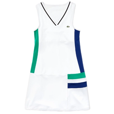 Tennis Dress Lacoste Women EF2130 Sport Stretch Dress White Black Green Blue
