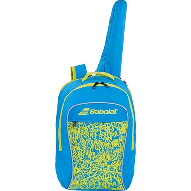 Tennisrucksack Babolat Backpack Junior Club Blue Yellow Lime Kinder