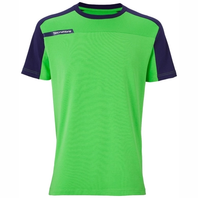 Tennis Shirt Tecnifibre Men F1 Stretch Green
