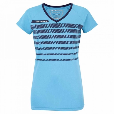 T-shirt de tennis Tecnifibre Women Airmesh 360 F2 Azur 2018