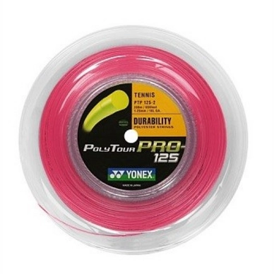 Tennissaite Yonex Polytour Pro Pink 125 Coil 200M