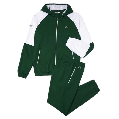 Survetements, Ensemble de survêtement Lacoste SPORT avec veste pliable  Noir / Vert / Blanc • PSC