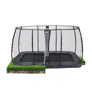 Trampoline EXIT Toys InTerra GroundLevel 366 x 214 Grey_2