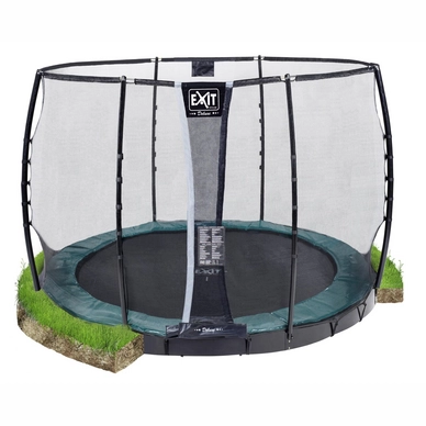 Trampoline EXIT Toys Supreme GroundLevel 305 Green_2