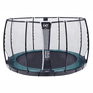 Trampoline EXIT Toys Supreme GroundLevel 366 Green Safetynet