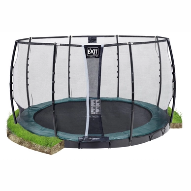 Trampoline EXIT Toys Supreme GroundLevel 366 Green_2