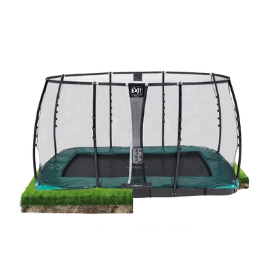Trampoline EXIT Toys Supreme GroundLevel 366 x 214 Green_2