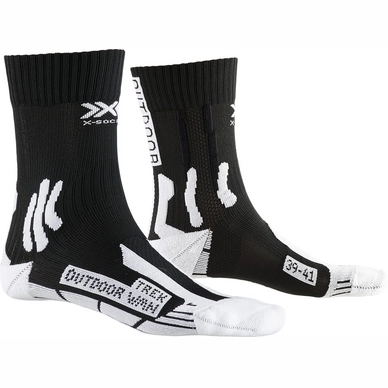 Chaussettes de Randonnée X-Socks Women Trek Outdoor Black White