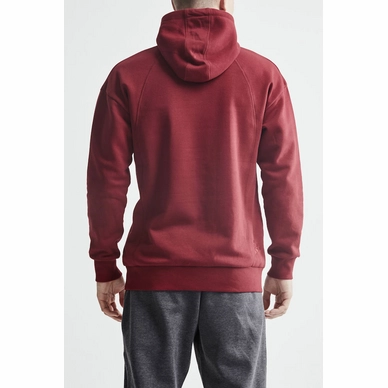 Trui Craft Men Overhead Logo Hoody Rhubarb_3