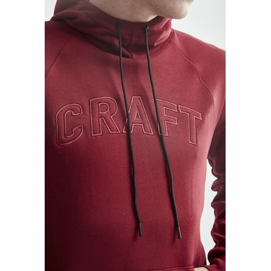 Trui Craft Men Overhead Logo Hoody Rhubarb_4