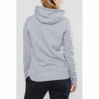 Trui Craft Women Overhead Logo Hoody Grey Melange_3