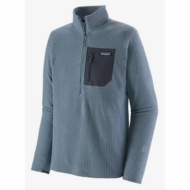 Jumper Patagonia Men R1 Air Zip Neck Light Plume Grey