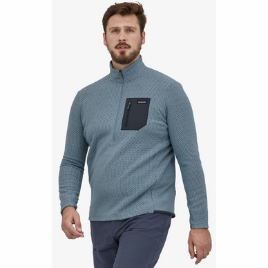 Trui Patagonia Men R1 Air Zip Neck Light Plume Grey-2