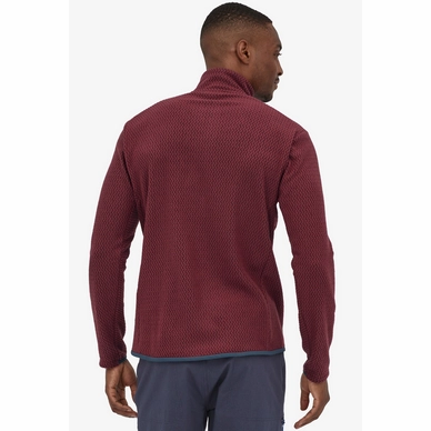 Trui Patagonia Men R1 Air Zip Neck Sequoia Red-3
