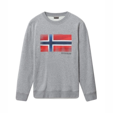 Pull Napapijri Men Bibu Crew Med Grey Mel