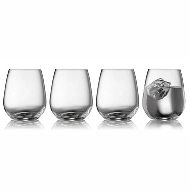 Tumbler Lyngby Glas Krystal Zero Clear 410 ml (4-delig)