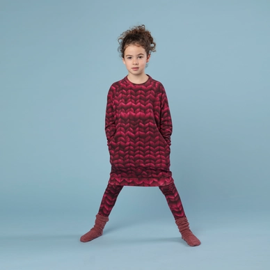 Sweater Dress SNURK Kids Twirre Burgundy Red