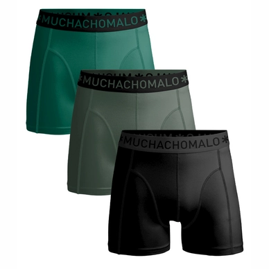 Boxers Muchachomalo Homme Microfibre Black Green Green (3 pièces)