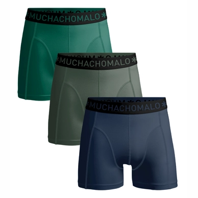 Boxershort Muchachomalo Men Microfiber Blue Green Green (3-Delig)