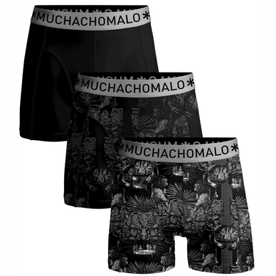 Boxer-Shorts Muchachomalo Short Print/Solid Print/Print/Grey (3er Set) Herren